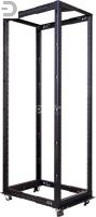 Стойка двухрамная 42U, с регулируемой глубиной (560-1020 мм), черная