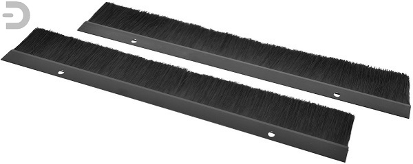 Комплект щеточного ввода в шкаф, универсальный, цвет черный