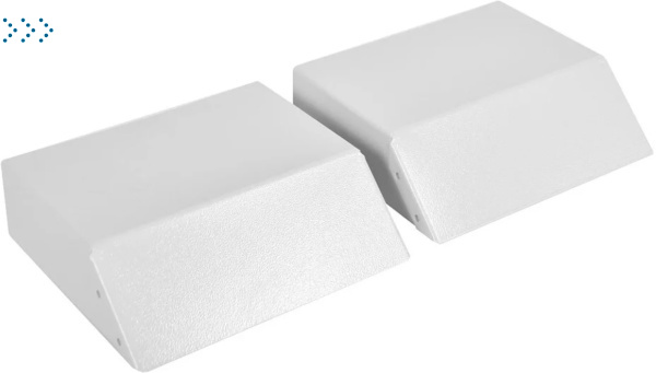 Оцинкованные козырьки защитные для вентилятора и фильтра D92 в шкафы ШТВ-НЭ глубиной 210 мм