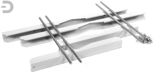 Комплект крепления усиленный на столб для шкафов ШТВ-Н