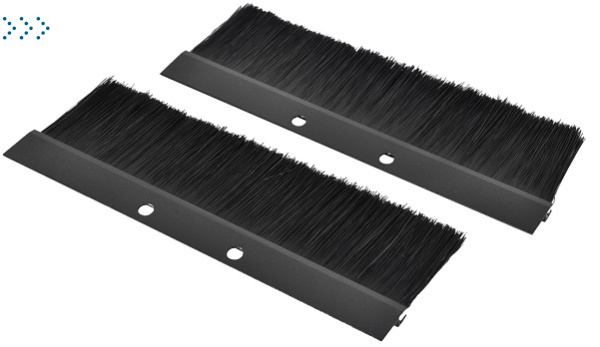 Комплект щеточного ввода в шкаф, универсальный, цвет черный