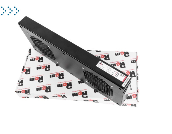 Модуль вентиляторный, 2 вентилятора, колодка, чёрный