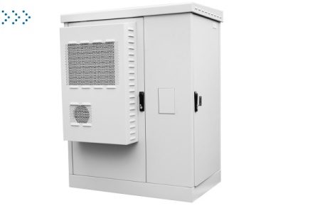 Шкаф всепогодный напольный укомплектованный 24U (Ш1000 × Г900) с эл. отсеком, комплектация ТК-IP54