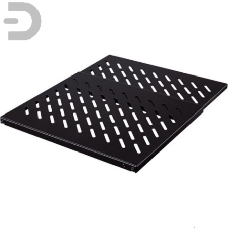 Полка перфорированная, глубина 620 мм, цвет черный