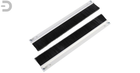 Комплект щёточного ввода в шкаф, универсальный, цвет черный