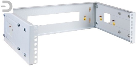 Кронштейн телекоммуникационный настенный 3U, регулируемая глубина 300-450 мм