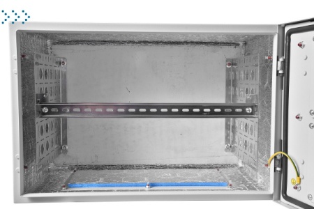 Шкаф уличный всепогодный настенный 15U (600х500), передняя дверь вентилируемая