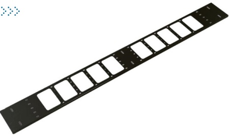 Вертикальный кабельный органайзер в шкаф, ширина 150 мм 47U, цвет черный