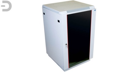 Шкаф телекоммуникационный напольный 22U (600x1000) дверь стекло