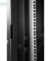 Шкаф телекоммуникационный напольный ПРОФ универсальный 42U (600x1000) дверь стекло, чёрный, в сборе