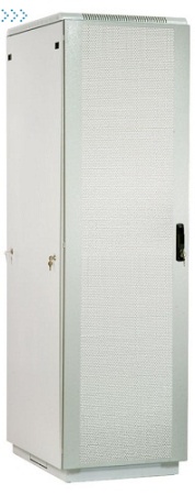 Шкаф телекоммуникационный напольный 42U (600x800) дверь перфорированная
