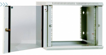Шкаф телекоммуникационный настенный разборный 15U (600х520) дверь стекло