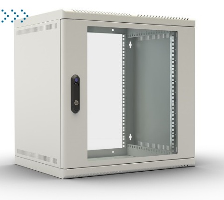 Шкаф телекоммуникационный настенный 15U (600х650) дверь стекло