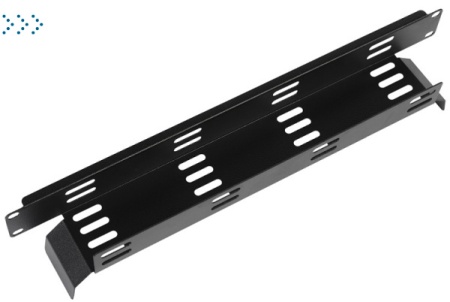 Лоток кабельный горизонтальный 19", цвет черный