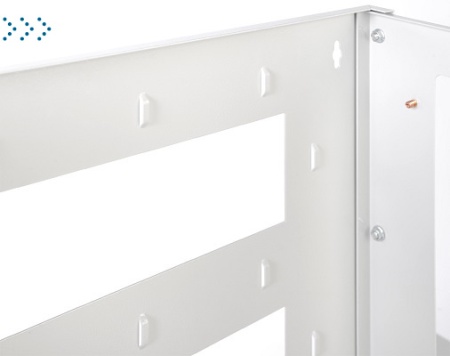 Кронштейн телекоммуникационный настенный 12U, регулируемая глубина 300-450 мм