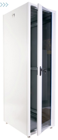 Шкаф телекоммуникационный напольный ЭКОНОМ 42U (600 × 800) дверь стекло, дверь металл