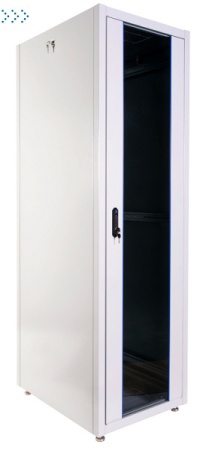 Шкаф телекоммуникационный напольный ЭКОНОМ 48U (600 × 800) дверь стекло, дверь металл