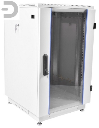 Шкаф телекоммуникационный напольный 24U (600 × 600) дверь стекло