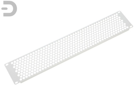 Фальшпанель в шкаф 19" 2U перфорированная