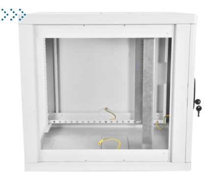 Шкаф телекоммуникационный настенный разборный 9U (600х520), съемные стенки, дверь стекло