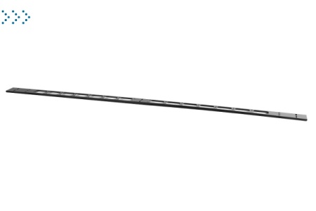 Вертикальный кабельный органайзер в шкаф, ширина 75 мм 42U, цвет черный