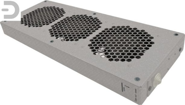 Модуль вентиляторный, 3 вентилятора, колодка, цвет черный