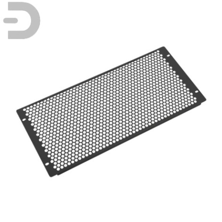 Фальшпанель в шкаф 19" 5U перфорированная, цвет черный