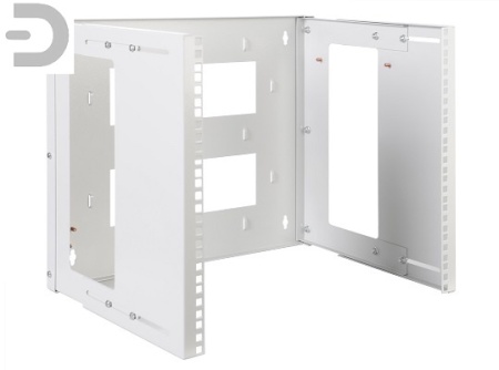 Кронштейн телекоммуникационный настенный 12U, регулируемая глубина 300-450 мм