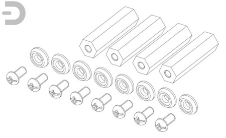Комплект соединительный для напольных шкафов ШТК-М