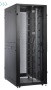 Шкаф серверный ПРОФ напольный 42U (800x1200) дверь перфор., задние двойные перфор., черный, в сборе