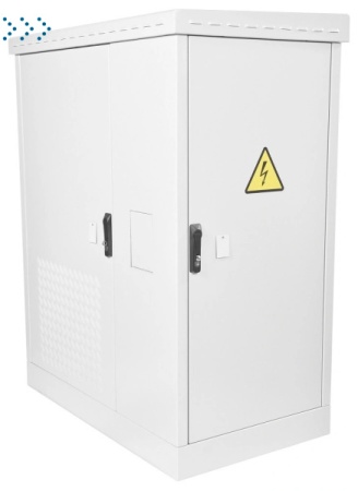 Шкаф всепогодный напольный укомплектованный 12U (Ш700 × Г600) с эл. отсеком, комплектация Т1-IP54
