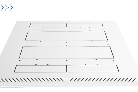 Шкаф телекоммуникационный напольный 18U (600x600) дверь стекло, цвет чёрный