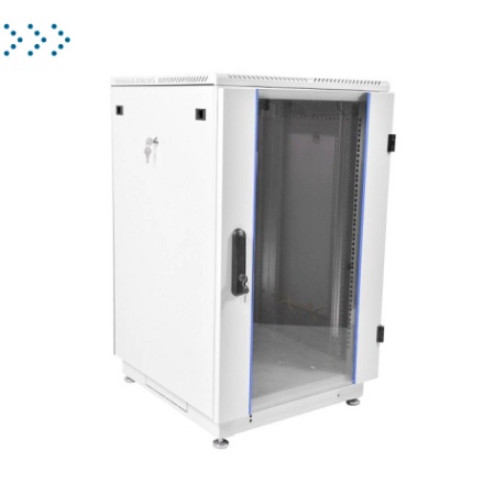 Шкаф телекоммуникационный напольный 18U (600x800) дверь стекло