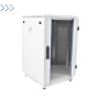 Шкаф телекоммуникационный напольный 18U (600x800) дверь стекло