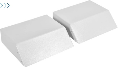 Оцинкованные козырьки защитные для вентилятора и фильтра D125 в шкафы ШТВ-НЭ глубиной 250, 300 мм