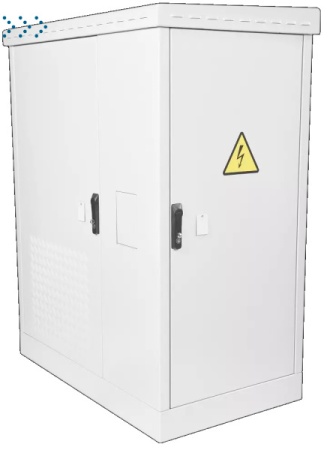 Шкаф всепогодный напольный укомплектованный 24U (Ш700 × Г600) с эл. отсеком, комплектация Т1-IP54