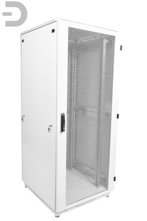 Шкаф телекоммуникационный напольный 42U (600x600) дверь перфорированная 2 шт.