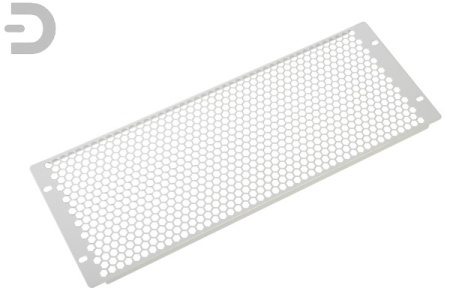 Фальшпанель в шкаф 19" 4U перфорированная