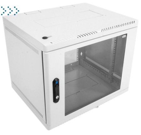 Шкаф телекоммуникационный настенный 15U (600х650) дверь стекло