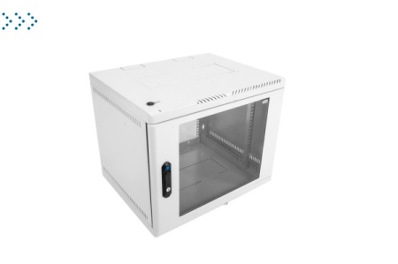 Шкаф телекоммуникационный настенный 6U (600х650) дверь стекло