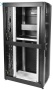 Шкаф серверный ПРОФ напольный 42U (600x1200) дверь перфор., задние двойные перфор., черный, в сборе
