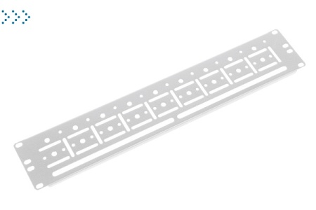 Органайзер кабельный горизонтальный 19" для крепления стяжек 2U