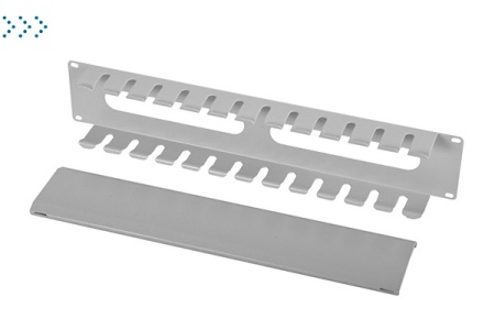 Органайзер кабельный горизонтальный 19" 2U с крышкой