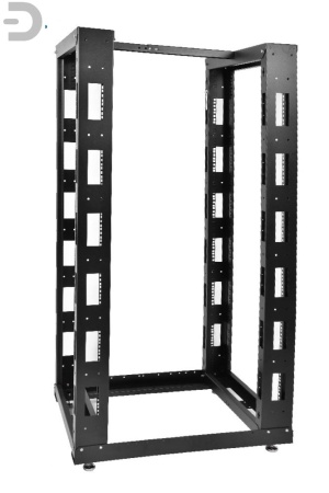 Стойка телекоммуникационная универсальная 47U двухрамная, цвет черный