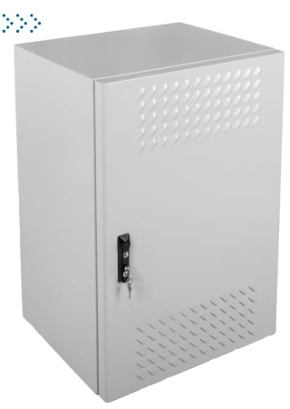 Шкаф уличный всепогодный настенный укомпл. 12U (Ш600 × Г300), нерж. сталь, комплектация Т1-IP54