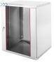 Шкаф телекоммуникационный настенный разборный 12U (600х350) дверь стекло