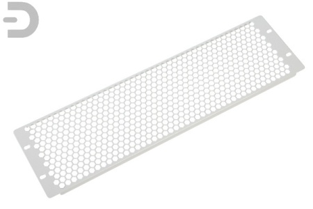 Фальшпанель в шкаф 19" 3U перфорированная