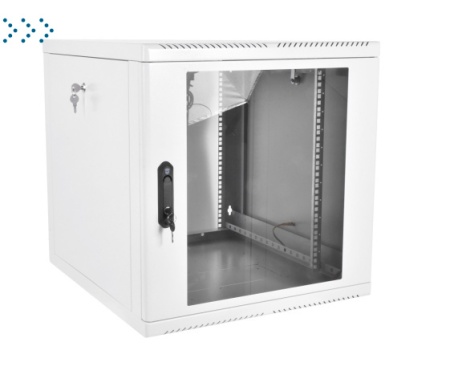 Шкаф телекоммуникационный настенный разборный 9U (600х520), съемные стенки, дверь стекло