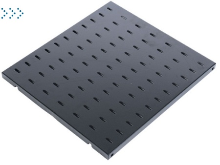 Полка перфорированная, глубина 750 мм, цвет черный