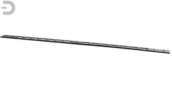 Вертикальный кабельный органайзер в шкаф, ширина 75 мм 33U, цвет черный